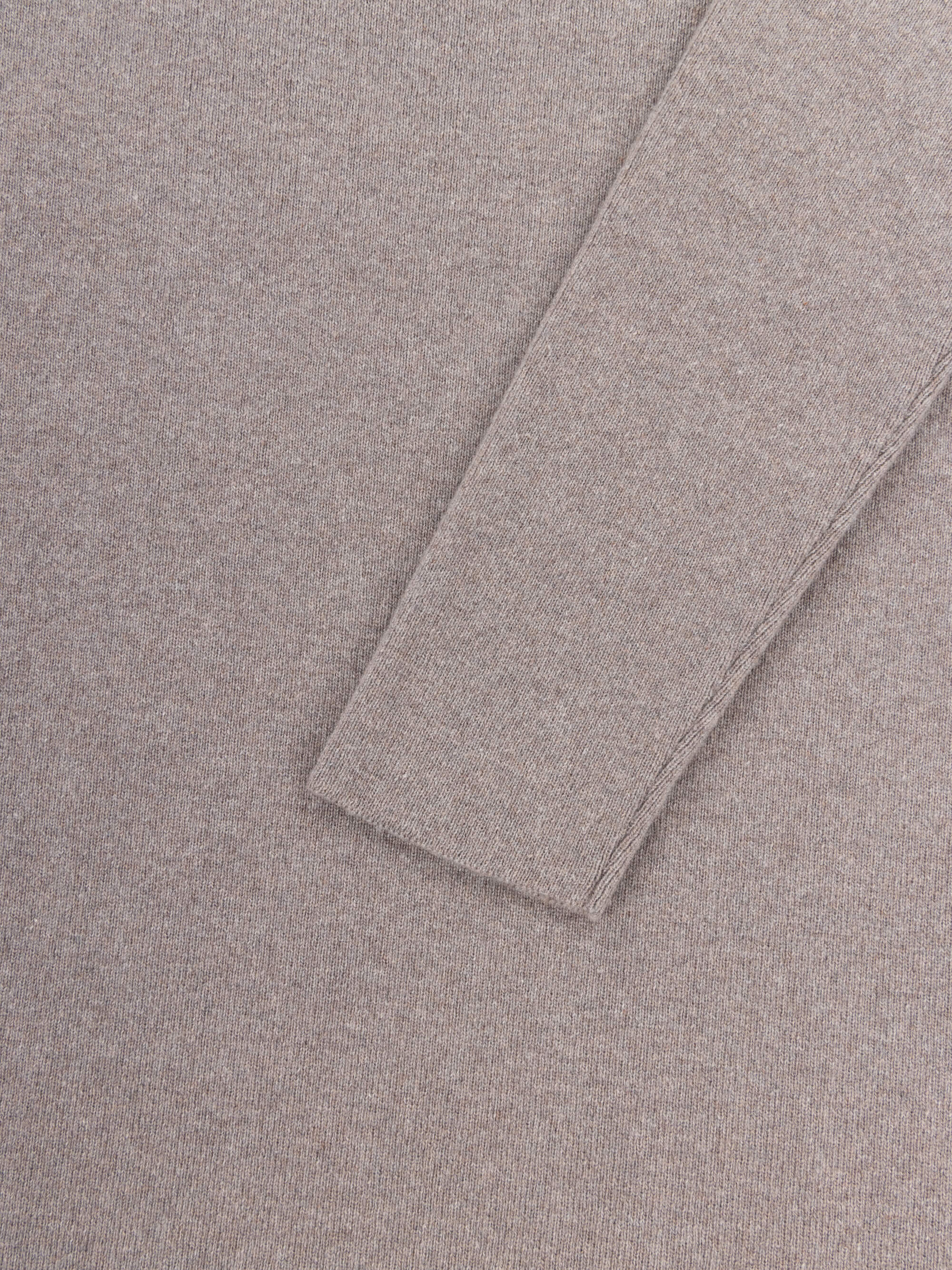 grey cashmere dress open cuff detail