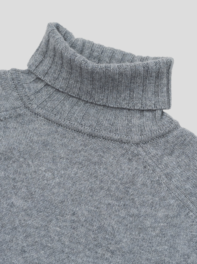 Mens Shadow Roll Collar Cashmere Knitted Sweater City | Begg x Co