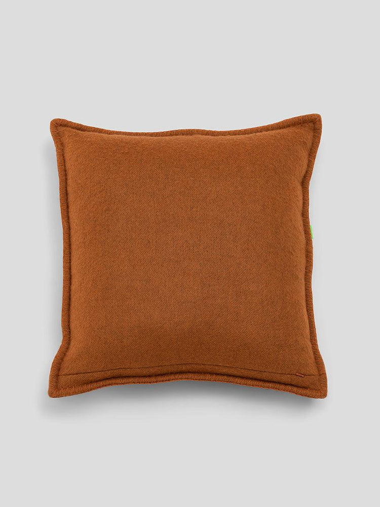 Kintail Cubist Cashmere Cushion Camel Navy - Begg x Co