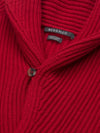 Mens Luxury Cashmere Yacht Cardigan Red - Begg x Co