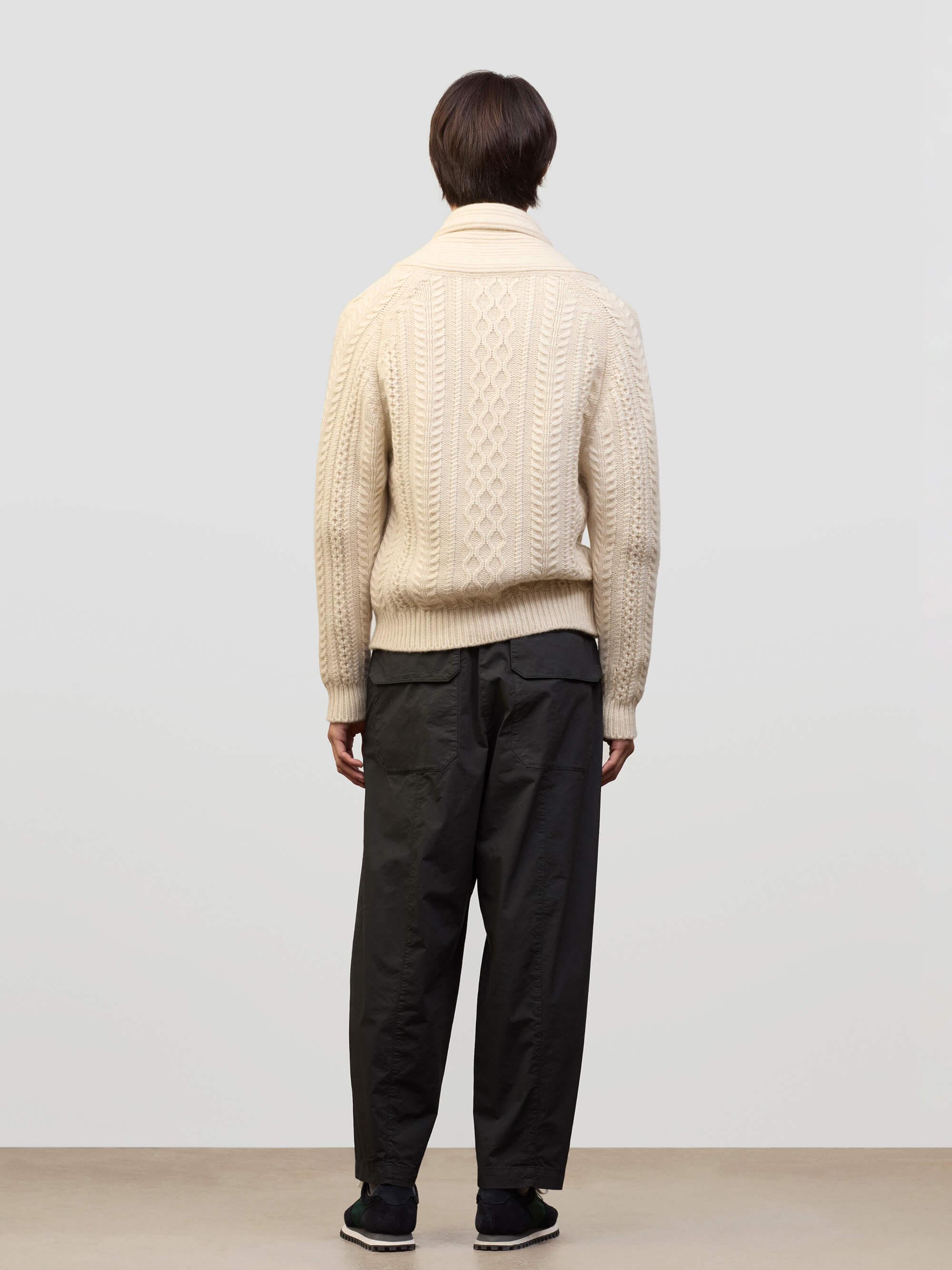 Mens Aspen Bare Undyed Cashmere Knitted Cardigan - Begg x Co