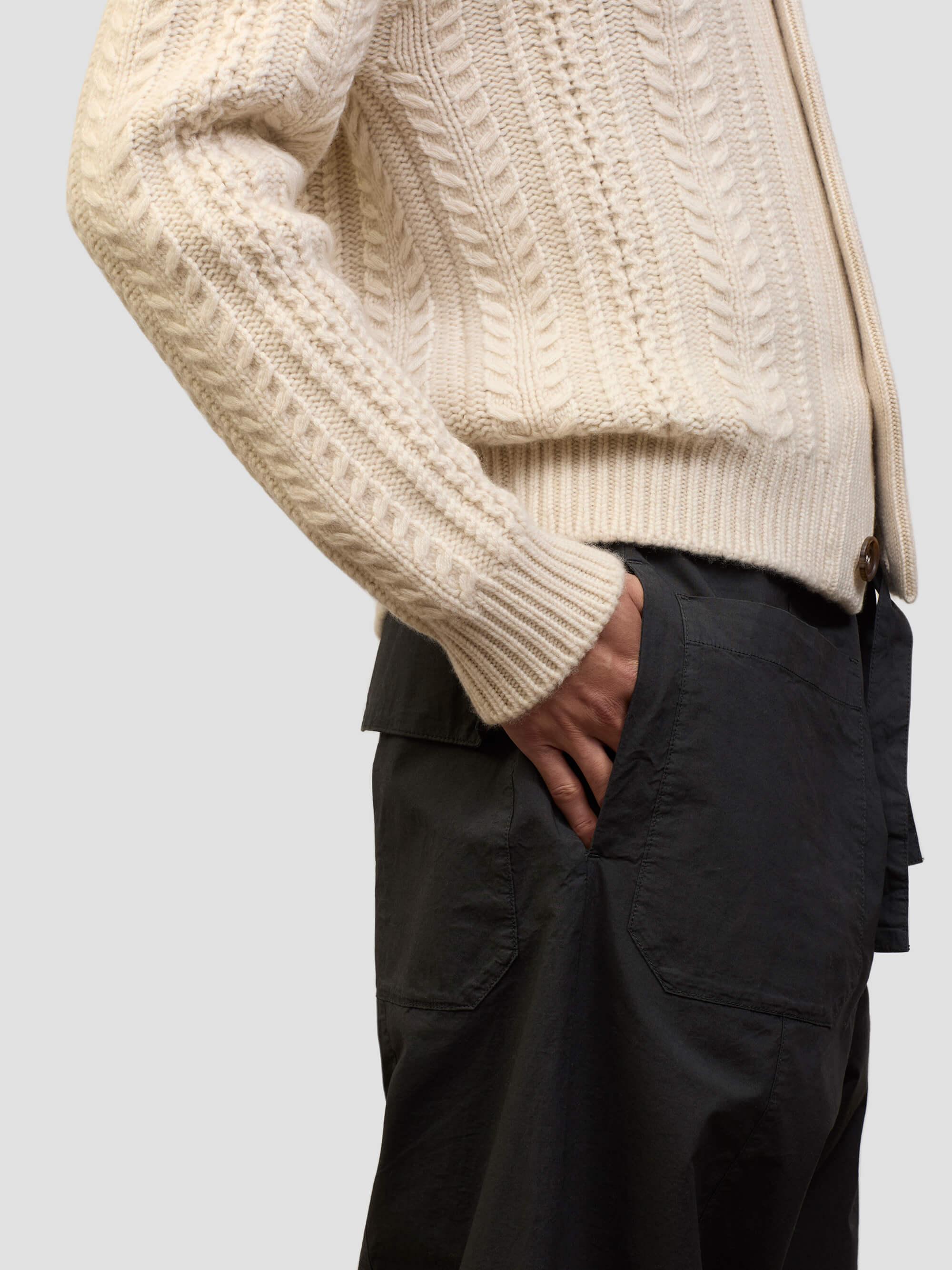 Mens Aspen Bare Undyed Cashmere Knitted Cardigan - Begg x Co