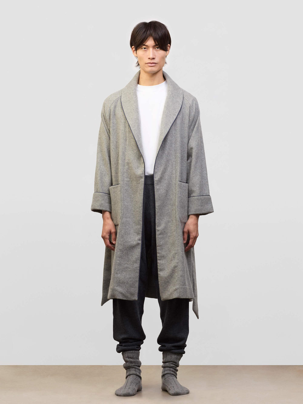 long cashmere dressing gown DRESSING GOWN CASHMERE LONG Martina Vidal Venezia