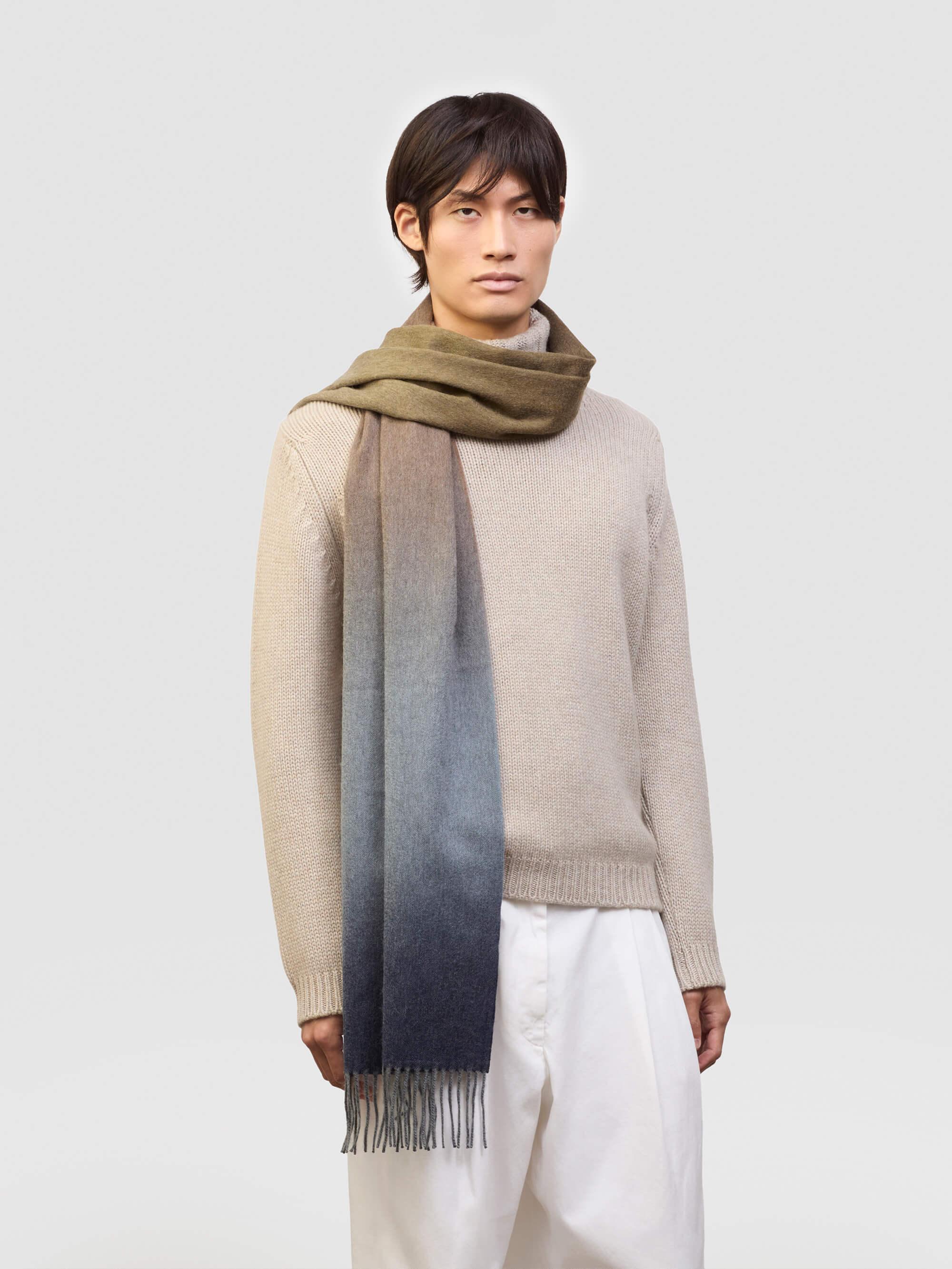 Nuance Mens Ombre Cashmere Scarf Islander Begg x Co