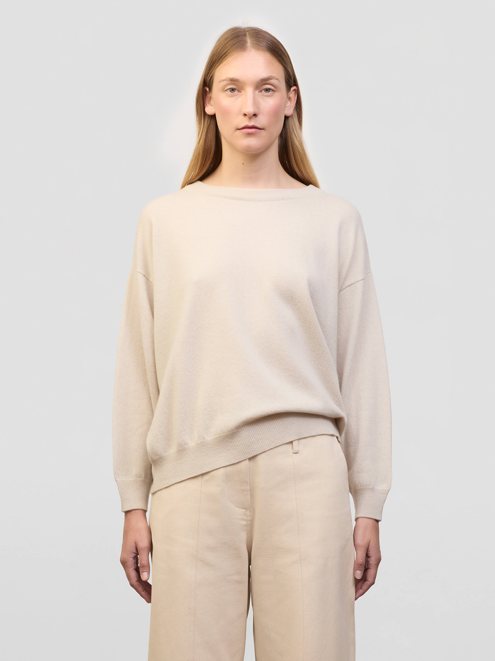 begg & co Womens Jade Earl Grey Cashmere Sweater - Begg x Co