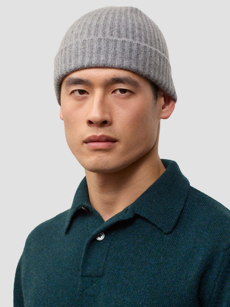 BEGG&CO ALEX BEANIE カシミヤ100%/AShGrey/グレー BEGG_SS25_ECOMM_06-11-