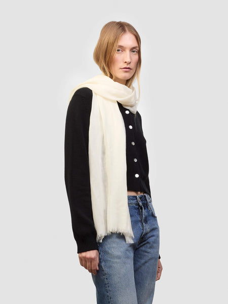 小物 23SS WHITE CASHMERE GAUZE SCARF 小物 23SS WHITE CASHMERE GAUZE SCARF 23SS WHITE CASHMERE