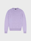lilac purple cashmere sweater on a grey background