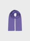 purple lightweight cashmere scarf on a grey background