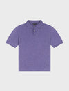 purple short sleeve cashmere polo