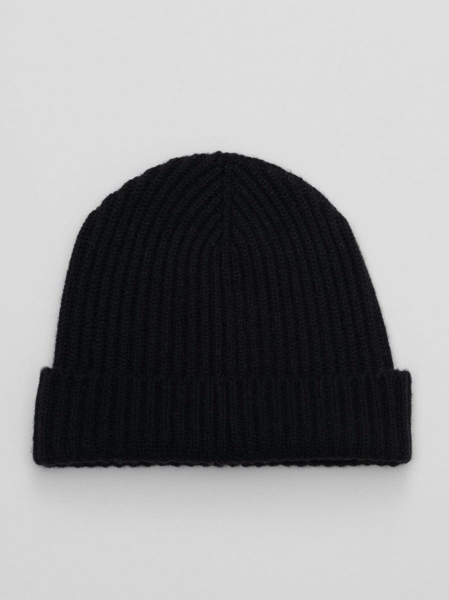 Womens Black Cashmere Alex Beanie Hat Begg x Co1