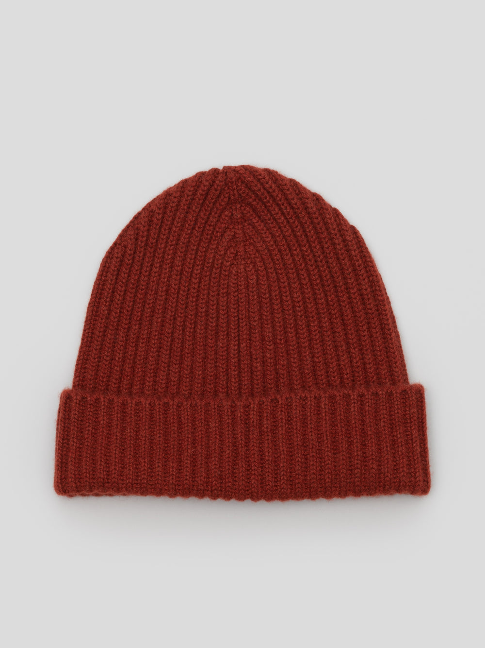 Men's Alex Cashmere Beanie Hat in Paprika by Begg x Co