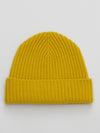 Womens Yellow Cashmere Alex Beanie Hat | Begg x Co 