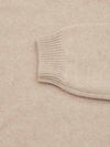 Mens Sloane Knitted Cashmere V-Neck Sweater Blonde Undyed| Begg x Co