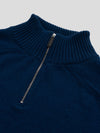 Mens Architect Zip Cashmere Knitted Sweater Naval Blue | Begg x Co