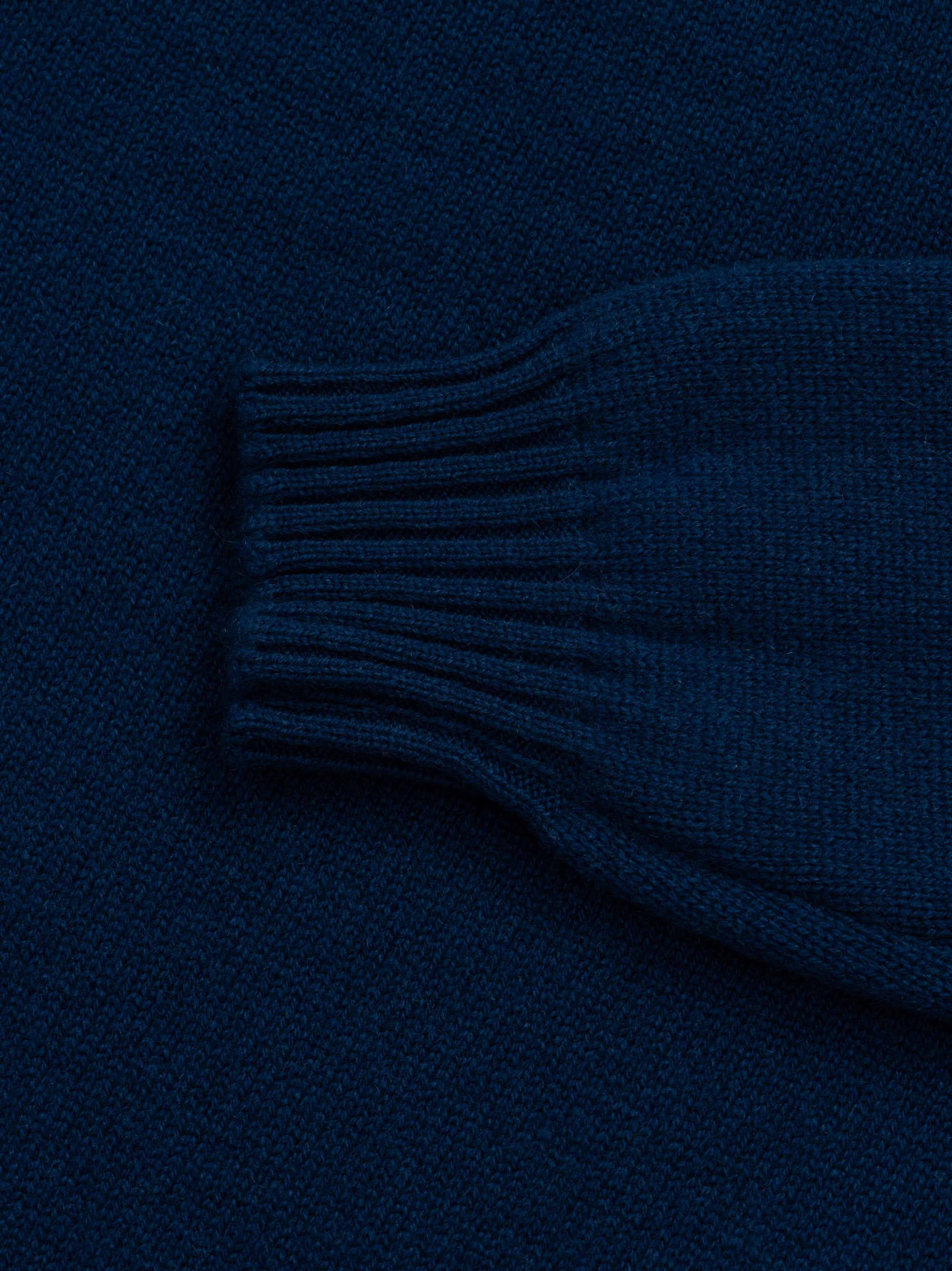 Mens Architect Zip Cashmere Knitted Sweater Naval Blue | Begg x Co