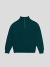 Mens Architect Zip Cashmere Sweater Rich Green | Begg x Co