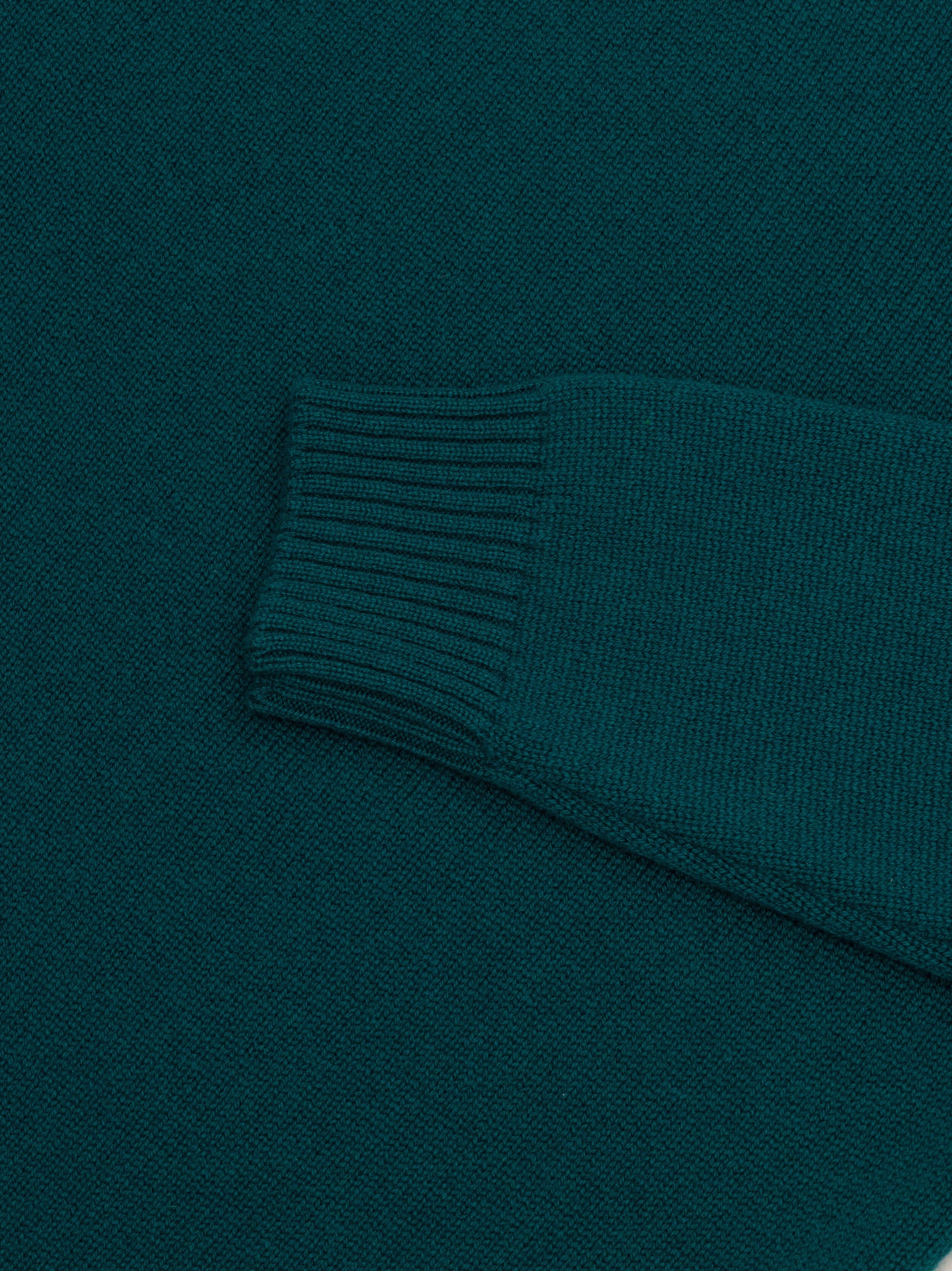 Mens Architect Zip Cashmere Sweater Rich Green | Begg x Co