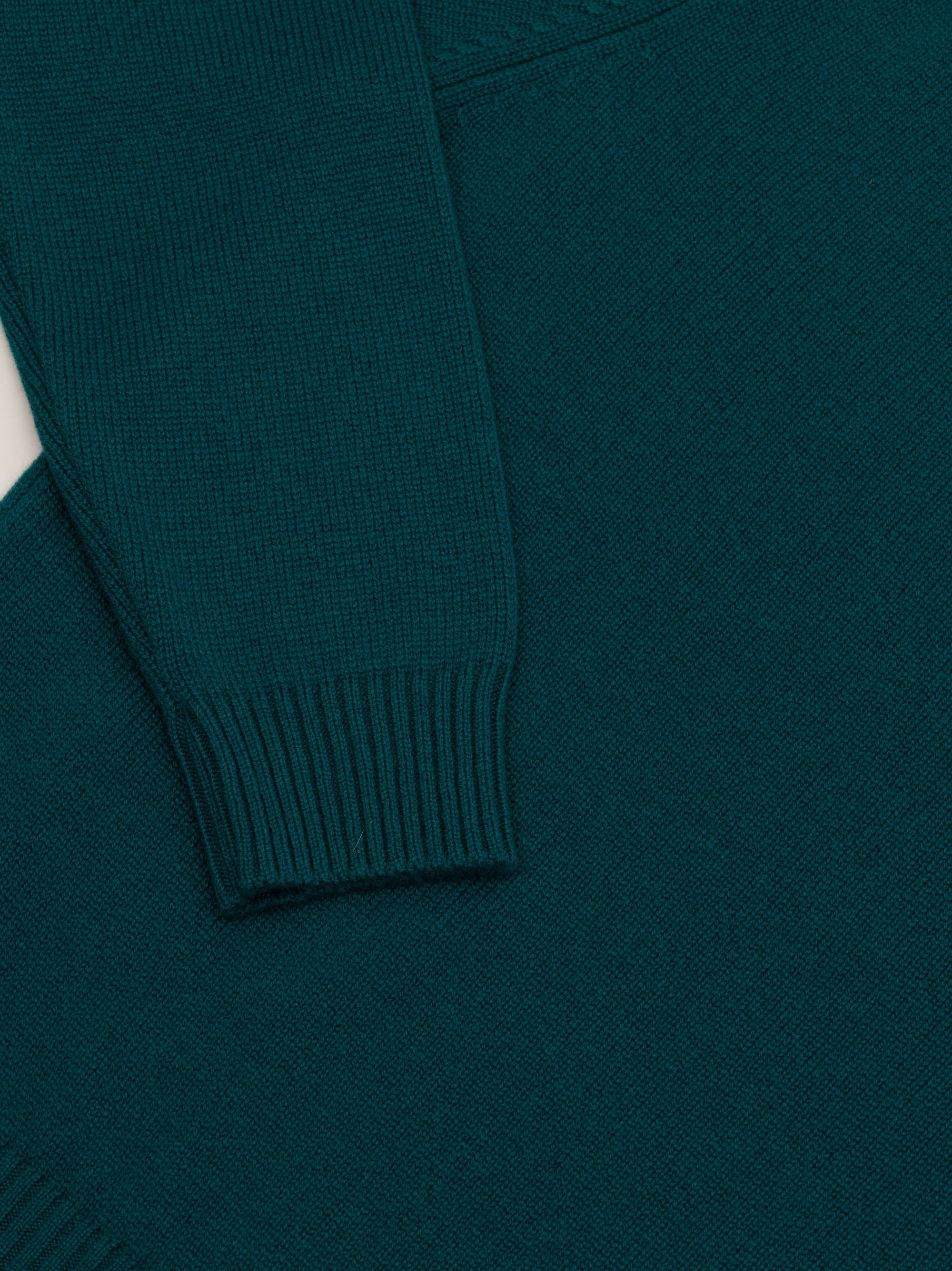 Mens Architect Zip Cashmere Sweater Rich Green | Begg x Co
