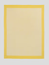 Arran Border Cashmere Blanket Yellow White | Begg x Co