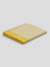 Arran Border Cashmere Blanket Yellow White | Begg x Co