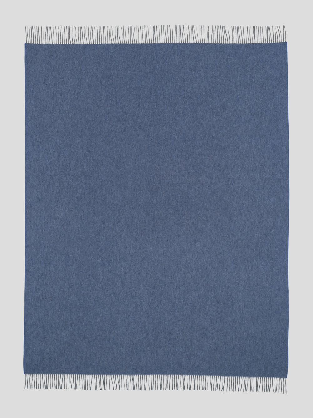 Arran Reversible Cashmere Throw Derby Blue| Begg x Co
