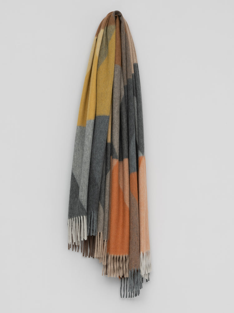 Arran Pyramid Rust Cashmere Throw | Begg x Co