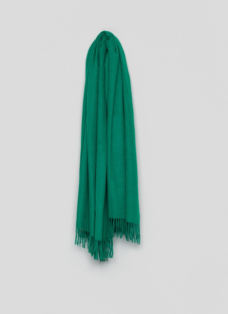 Arran Plain Cashmere Throw Shamrock | Begg x Co