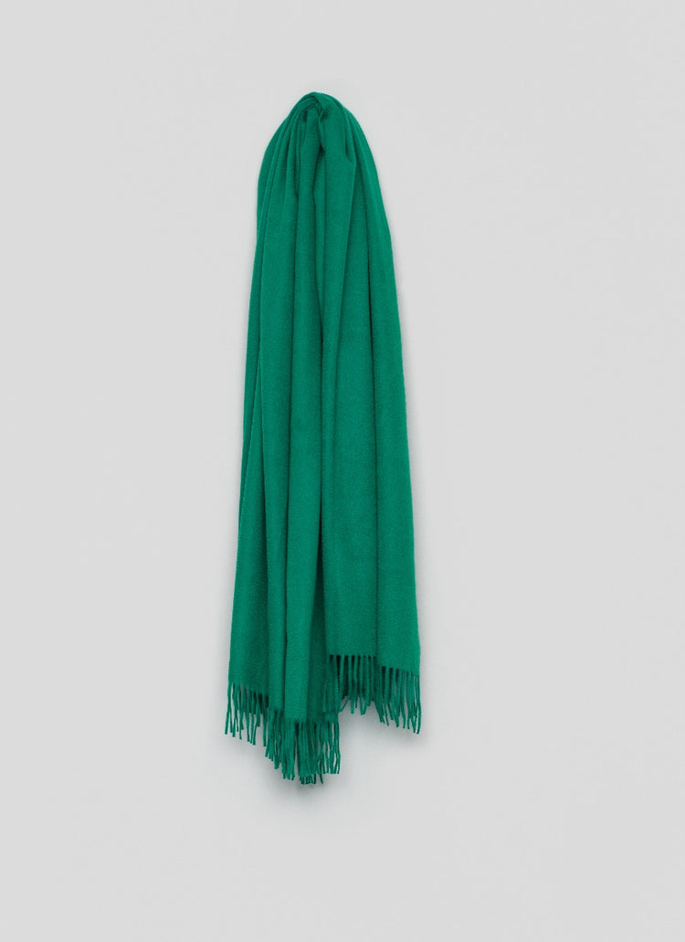 Arran Plain Cashmere Throw Shamrock | Begg x Co