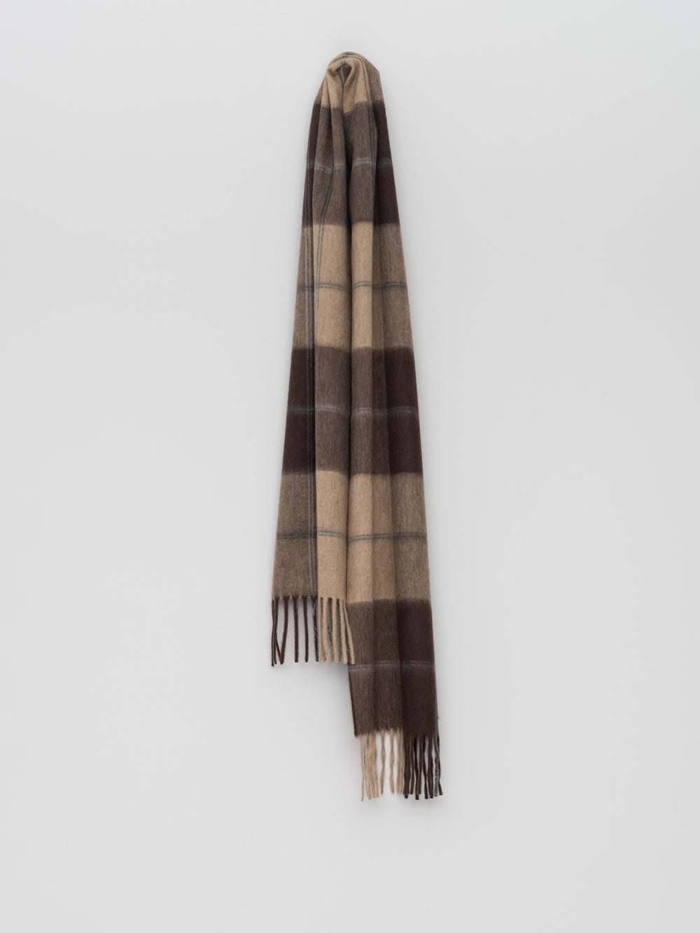 Men's Arran Talbot Cashmere Scarf Brown | Begg x Co