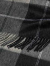 Men's Arran Talbot Cashmere Scarf Charcoal| Begg x Co