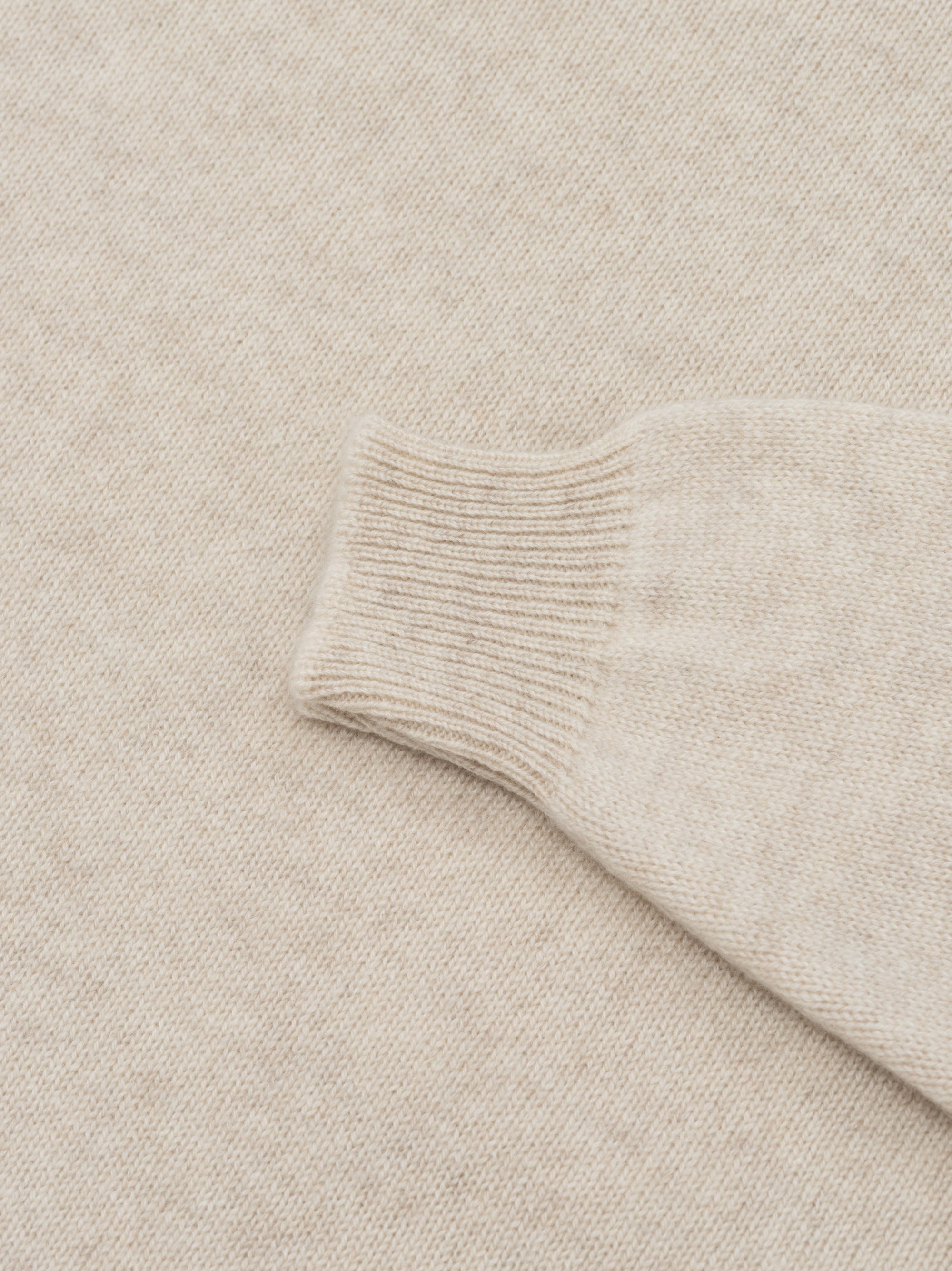 Womens Joy Slouch Cashmere Knitted Mock Neck Sweater Natural | Begg x Co