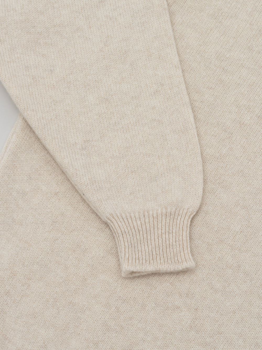 Womens Joy Slouch Cashmere Knitted Mock Neck Sweater Natural | Begg x Co