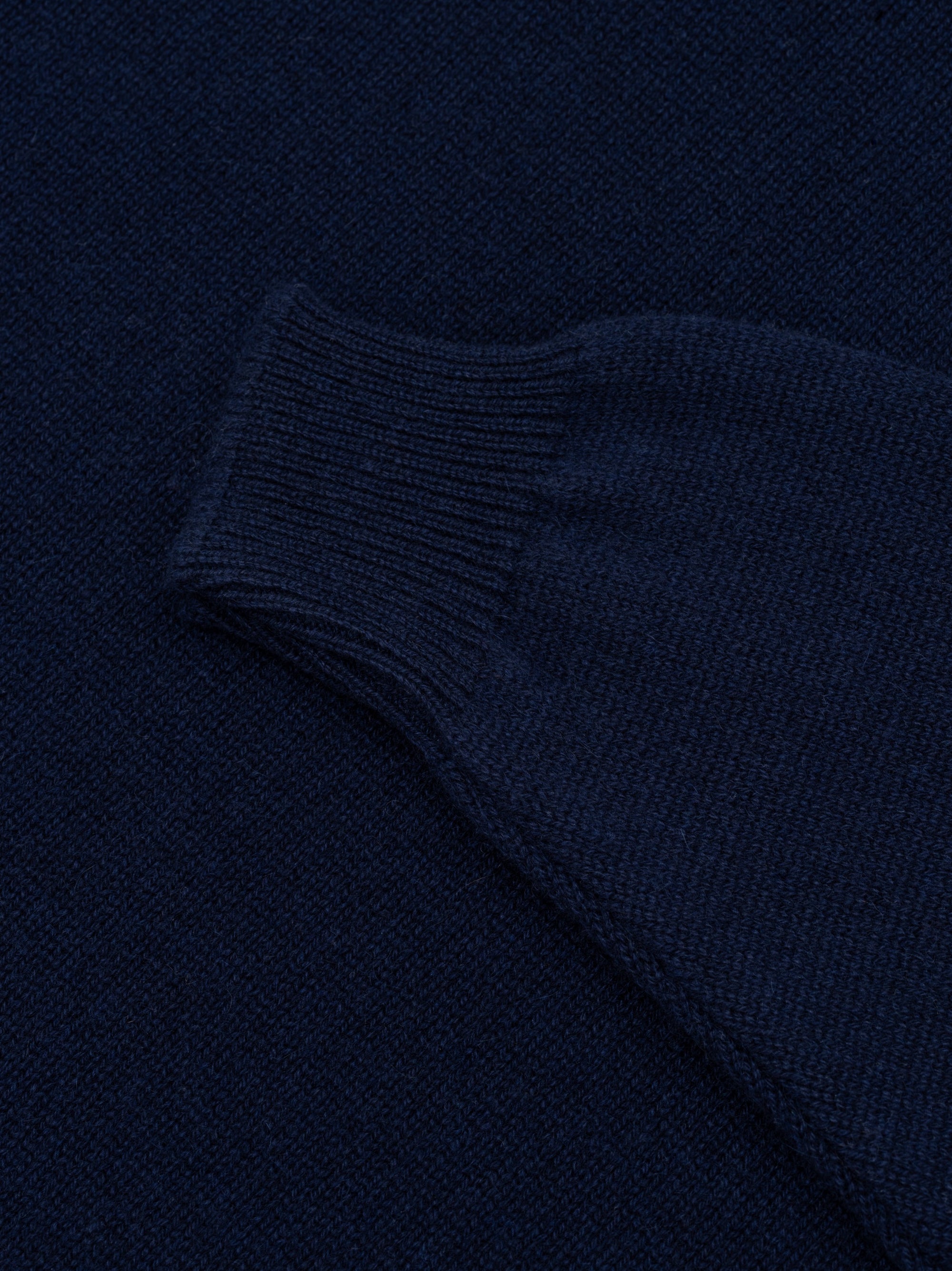 Womens Joy Slouch Cashmere Knitted Mock Neck Sweater Navy | Begg x Co