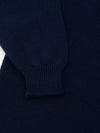 Womens Joy Slouch Cashmere Knitted Mock Neck Sweater Navy | Begg x Co