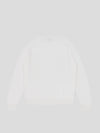 Mens Architect Crew Neck Knitted Cashmere Sweater Frost White | Begg x Co
