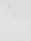 Mens Architect Crew Neck Knitted Cashmere Sweater Frost White | Begg x Co