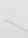 Mens Architect Crew Neck Knitted Cashmere Sweater Frost White | Begg x Co