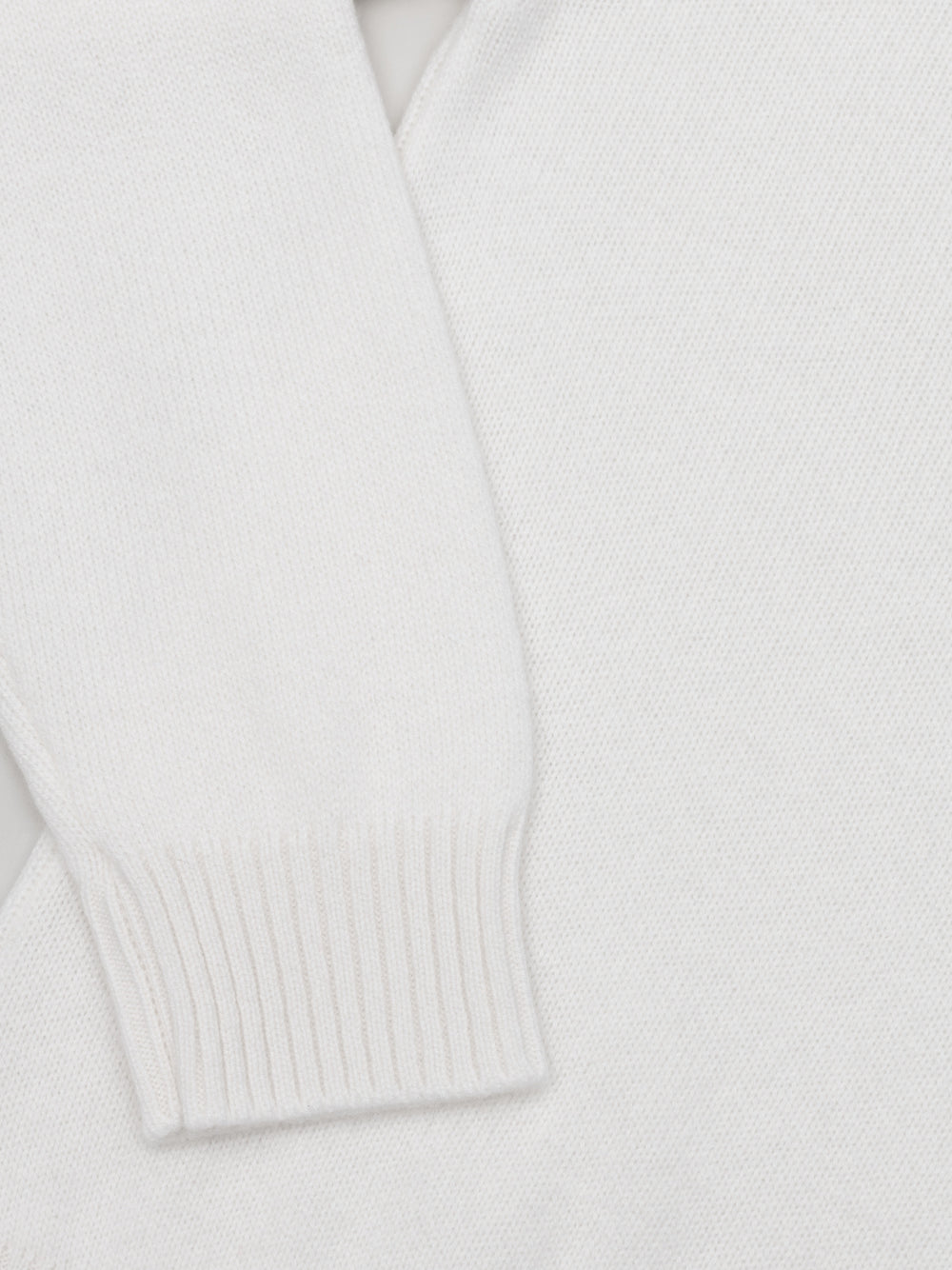 Mens Architect Crew Neck Knitted Cashmere Sweater Frost White | Begg x Co