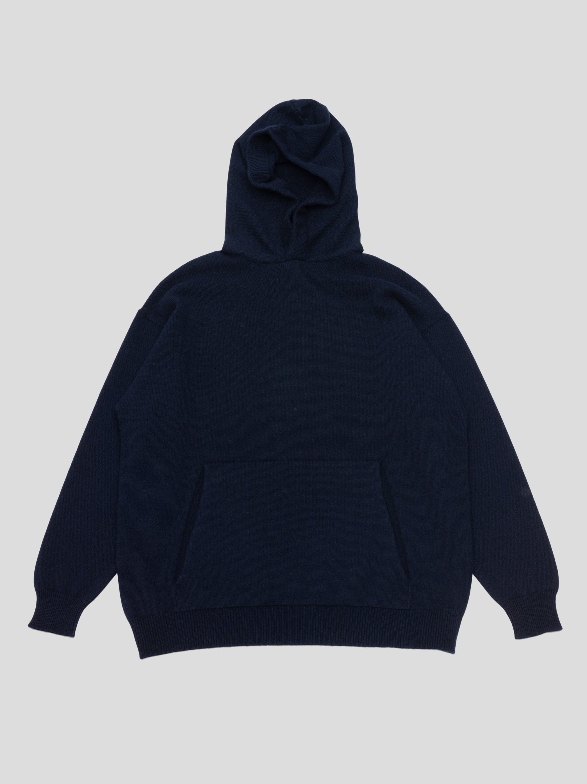 Mens Rockcliffe Cashmere Knitted Hoody Pacific | Begg x Co