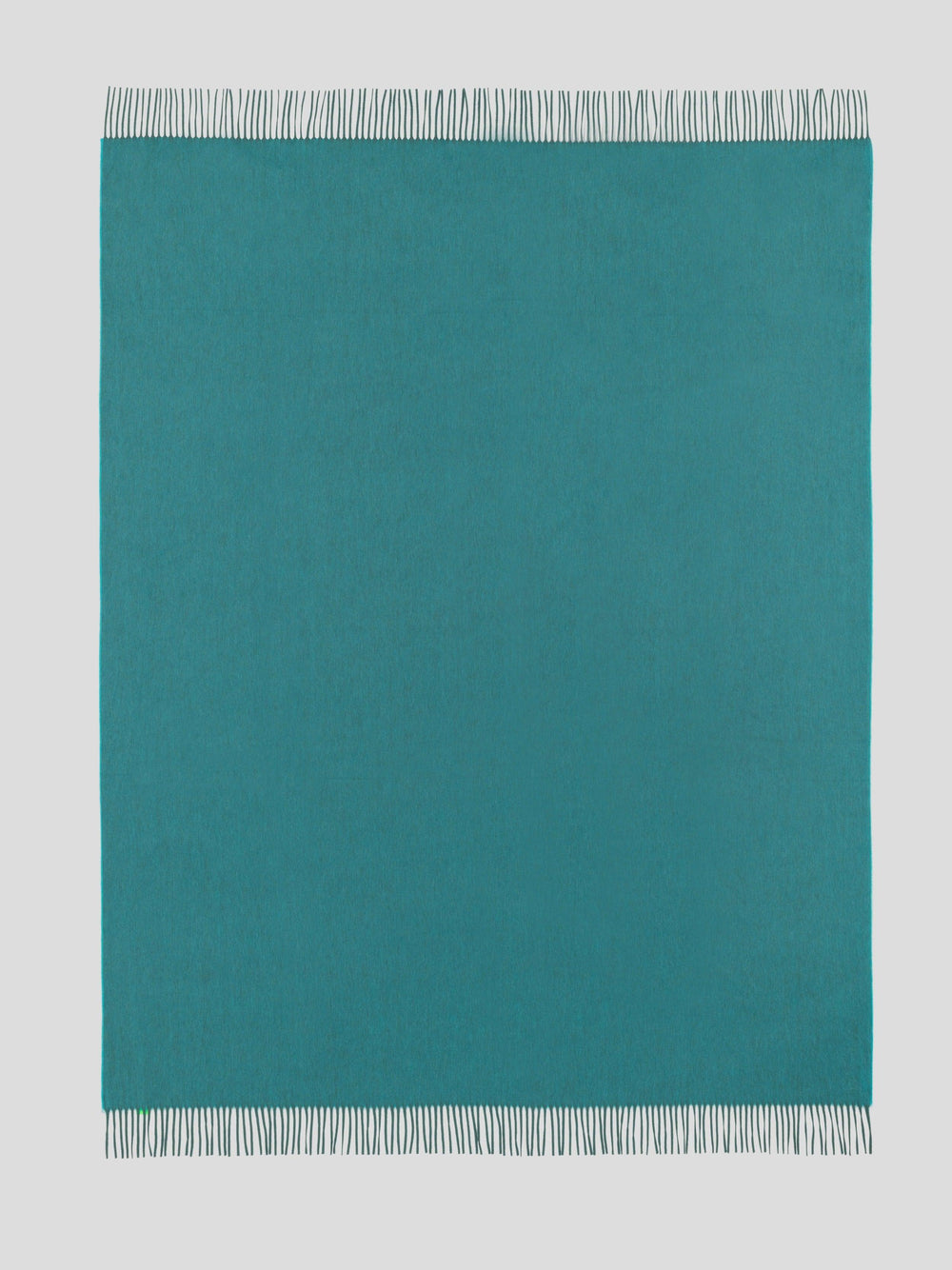 Arran Reversible Cashmere Throw Spruce Teal| Begg x Co | Begg x Co