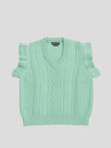 Womens Nico Cashmere Knitted Vest Mint | Begg x Co