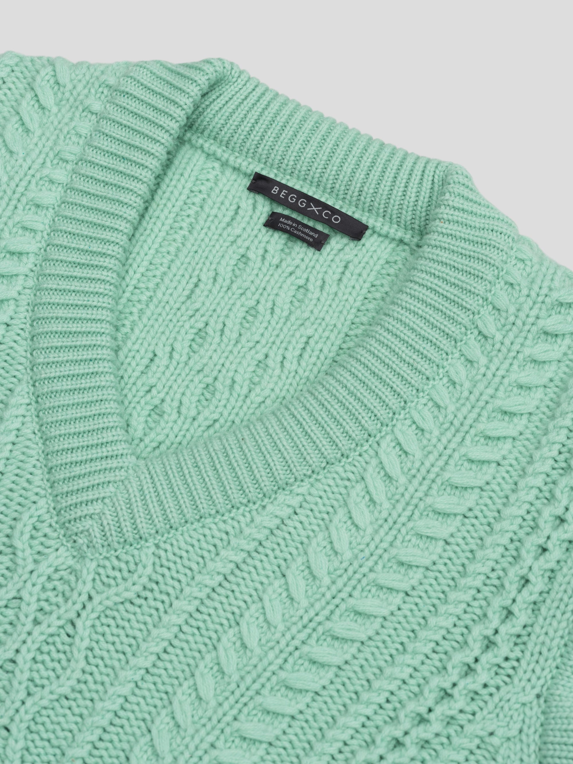 Womens Nico Cashmere Knitted Vest Mint | Begg x Co