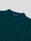 Mens Jagger Cashmere Knitted Sweater Rich Green | Begg x Co