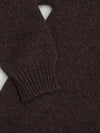 Mens Shadow Zip Cashmere Knitted Sweater Dark Brown Multi| Begg x Co