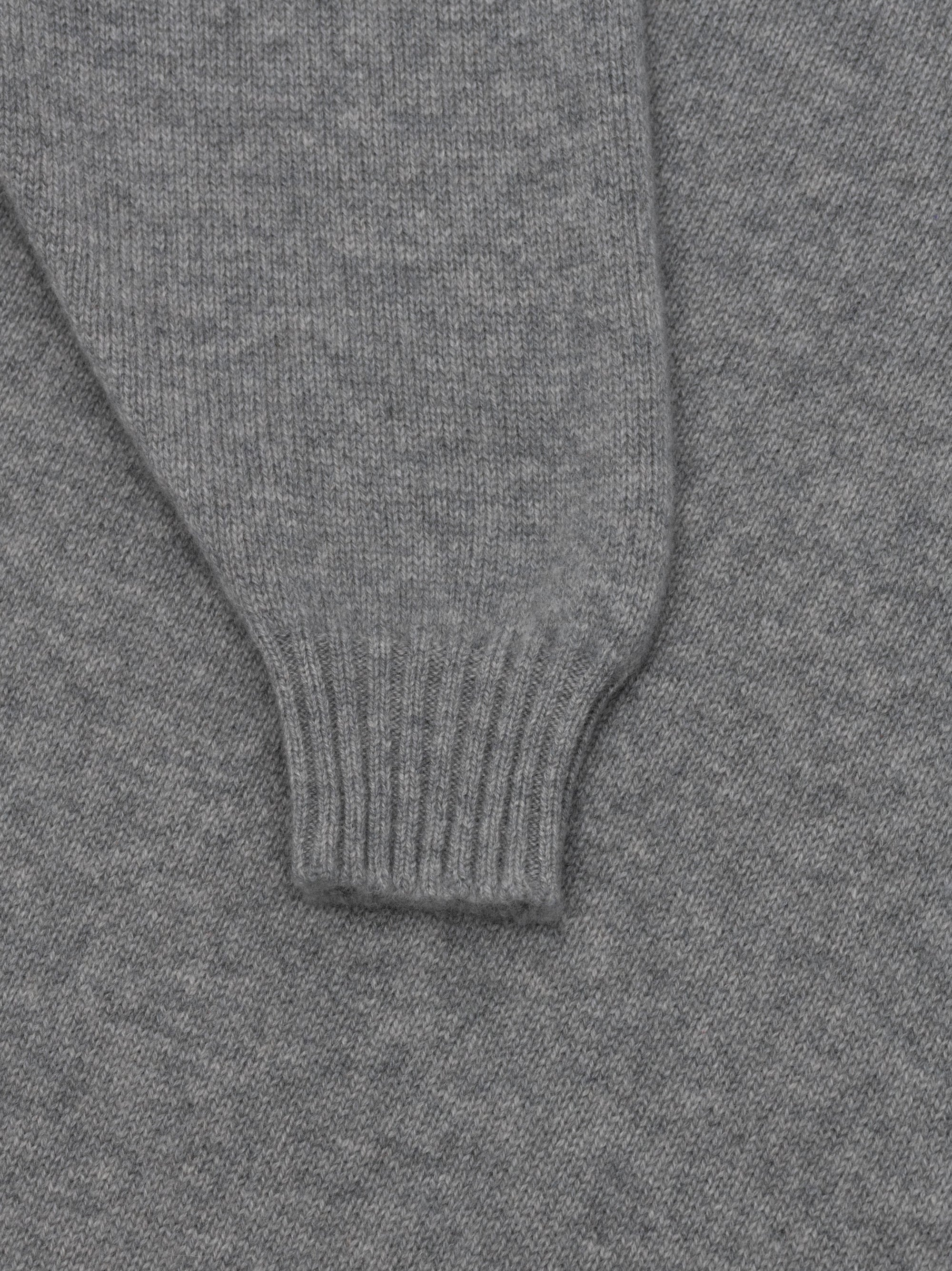 Womens Varikino V-Neck Cashmere Knitted Sweater Grey | Begg x Co