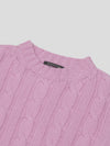 Mens Jagger Cashmere Knitted Sweater Stone Rose | Begg x Co