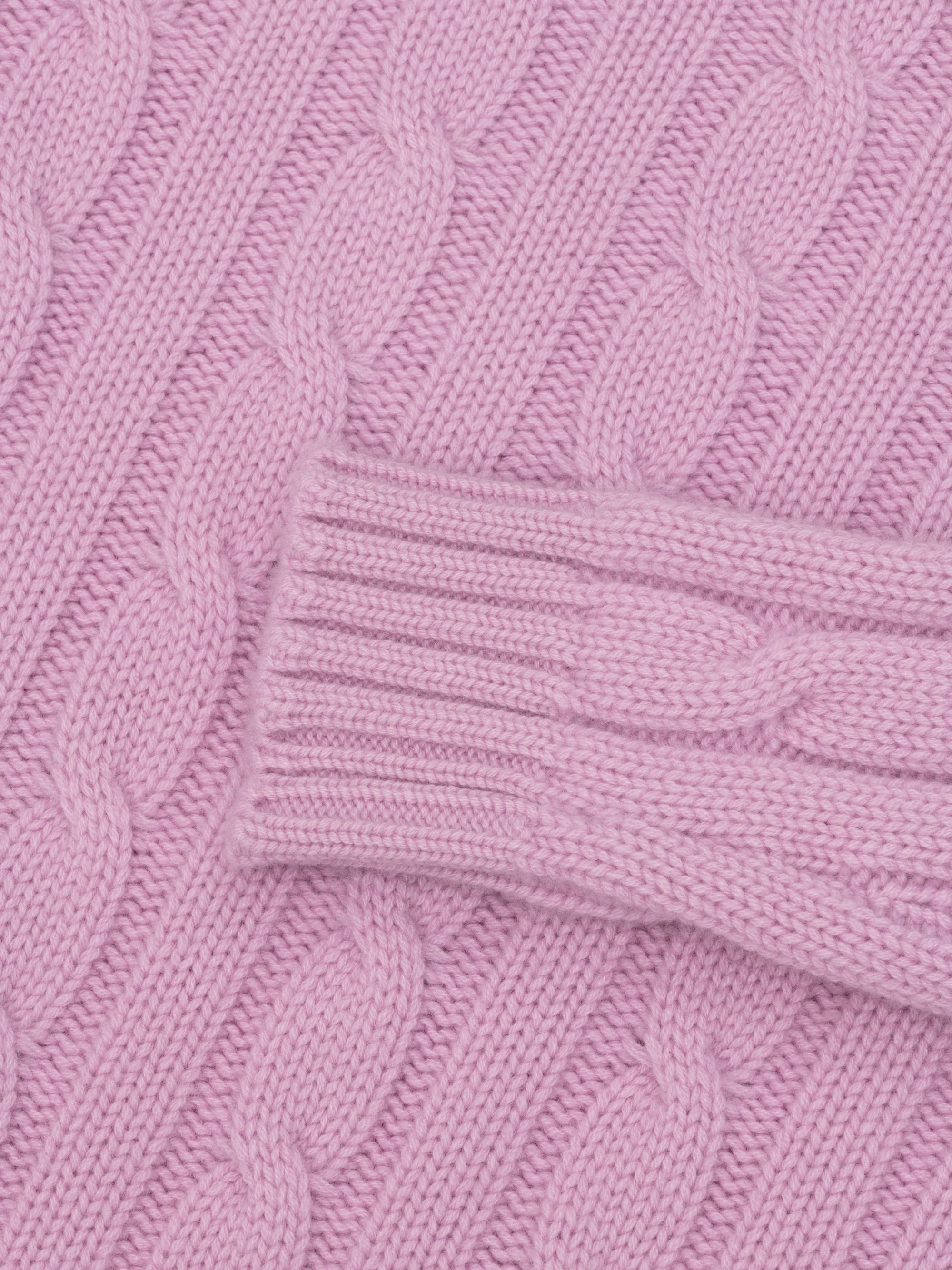 Mens Jagger Cashmere Knitted Sweater Stone Rose | Begg x Co