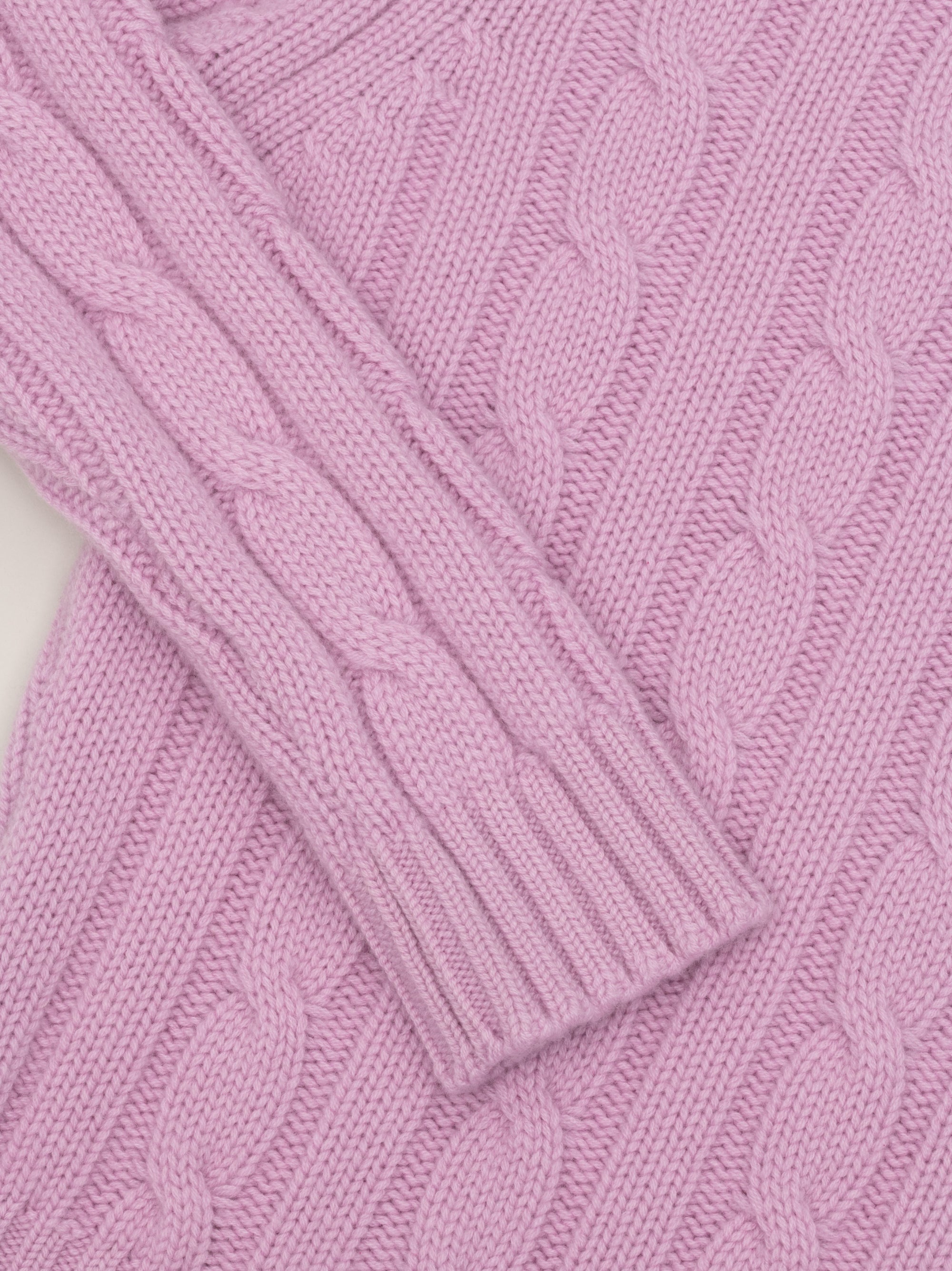 Mens Jagger Cashmere Knitted Sweater Stone Rose | Begg x Co