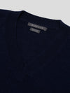 Womens Varikino V-Neck Cashmere Knitted Sweater Navy | Begg x Co